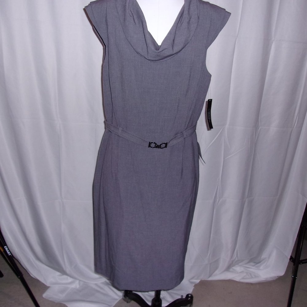 Tahari Belted Cowl-Neck Dress - NWT - SZ 14